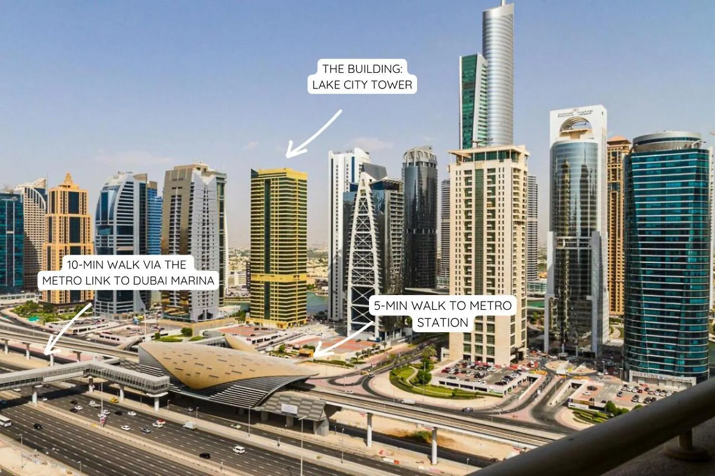 Stylish 1Br Apartment! Near Metro & Stroll To Dubai Marina Apartment